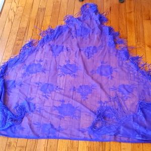 Purple Lace Shawl